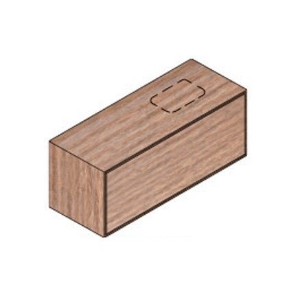 Тумба подвесная Hatria Sliding wood system 120 с отверстием справа (cut 2) дерево орех YXUL92