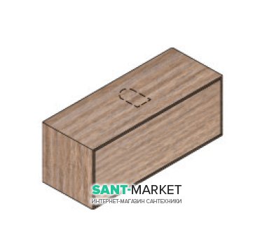 Тумба подвесная Hatria Sliding wood system 120 с отверстием в центре (cut 3) дерево орех YXUX92