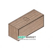 Тумба подвесная Hatria Sliding wood system 120 с отверстием в центре (cut 3) дерево орех YXUX92