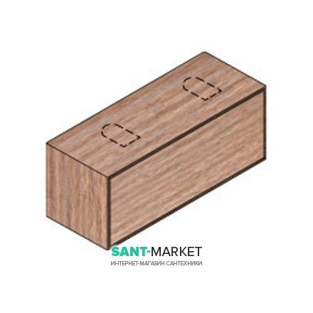 Тумба подвесная Hatria Sliding wood system 120 с двумя отверстиями (cut 4) дерево орех YXWK92