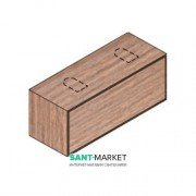 Тумба подвесная Hatria Sliding wood system 120 с двумя отверстиями (cut 4) дерево орех YXWK92