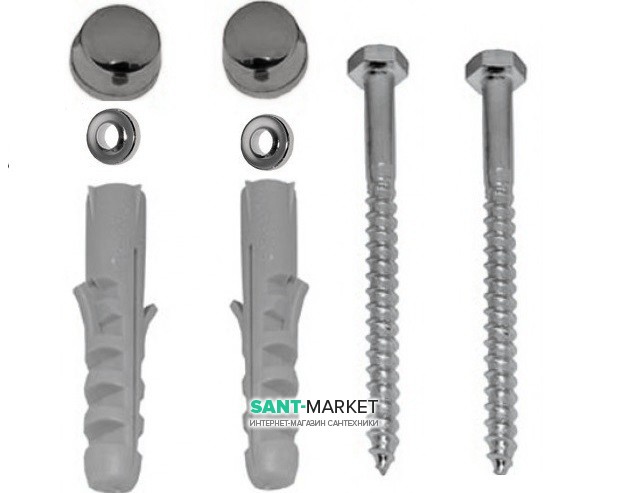 Комплект вертикального кріплення для унітазу / біде Kerasan Retro хром 760390