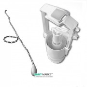 Механізм зливу для високого бачка Kerasan Waldorf / Retro з ланцюжком хром 754590