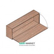 Пенал підвісний Hatria SLIDING wood system 1200x260x400 горіх YXRD92