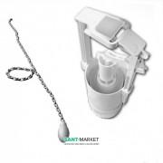 Механізм зливу для високого бачка Kerasan Waldorf / Retro з ланцюжком хром 754590