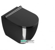 Унитаз напольный Catalano Sfera NewFlush 35х52 см керамика чёрный глянцевый 1VPC52NE