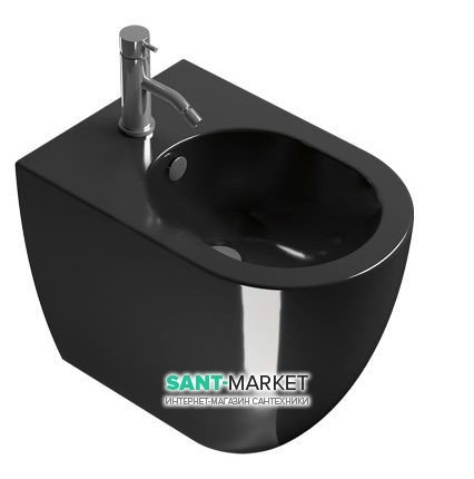 Біде підлогове Catalano Sfera 35х52 см кераміка чорний глянсовий 1BIC52NE