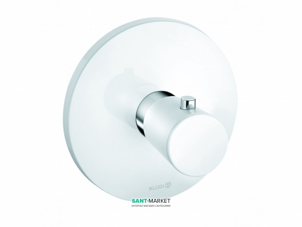 Смеситель для душа с термостатом Kludi Balance скрытого монтажа латунь белый 527299175