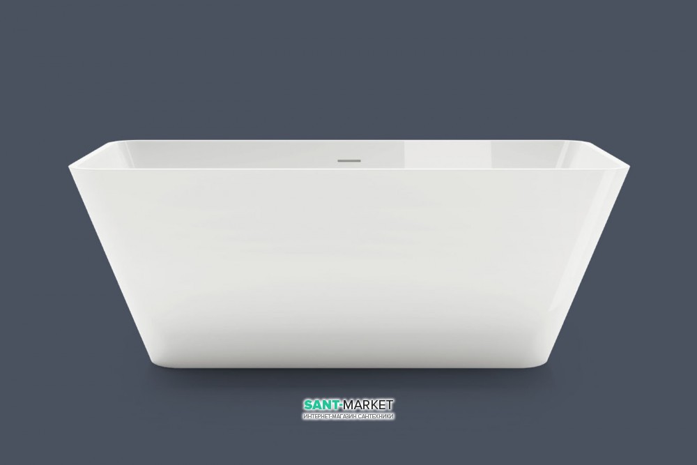 Ванна из искусственного камня Gruppo Treesse Viva 165х70 см белый глянцевый V286BL