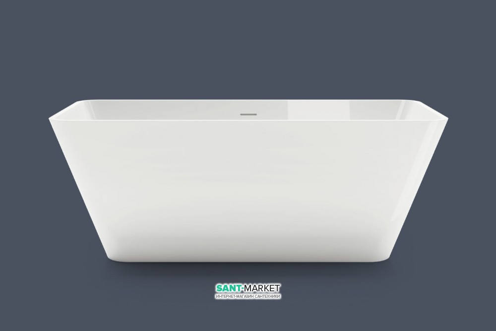 Ванна из искусственного камня Gruppo Treesse Viva 165х70 см белый матовый V286BO
