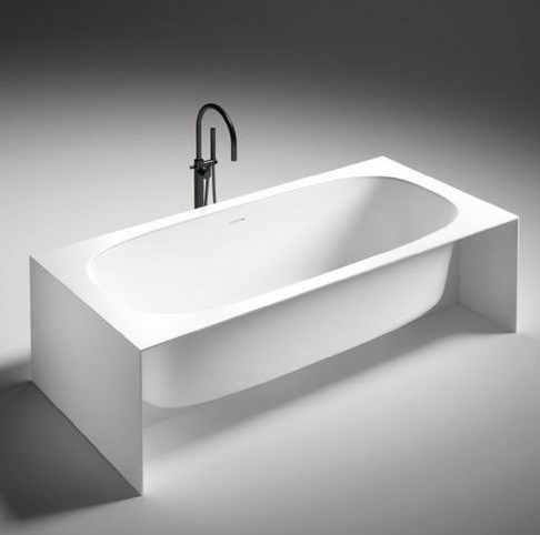 Ванна з штучного каменю Gruppo Treesse Summertime 180х85 см білий матовий Summertime185 / CP