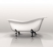 Ванна акрилова Gruppo Treesse Epoca 170х80 см білий фурнітура хром V5071