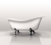 Ванна акрилова Gruppo Treesse Epoca 170х80 см білий фурнітура хром V5071