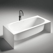 Ванна из искусственного камня Gruppo Treesse Summertime 180х85 см белый матовый Summertime185/CP