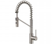 Смеситель для кухни Kraus Oletto однорычажный два режима подачи воды нержавеющая сталь KPF-2630SS