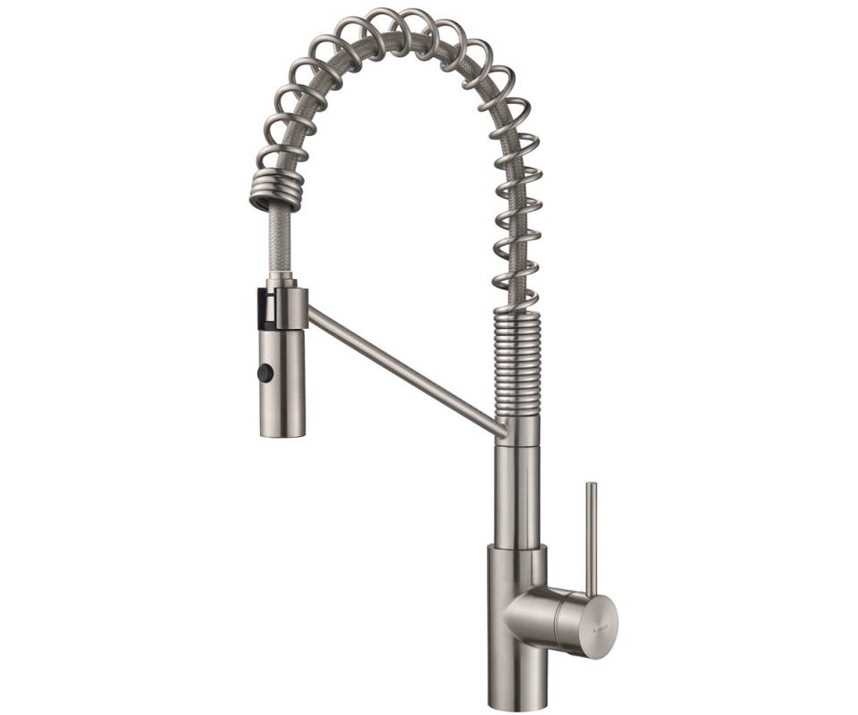 Змішувач для кухні Kraus Oletto змішувач два режими подачі води нержавіюча сталь KPF-2630SS