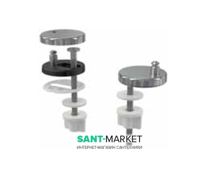 Тримач петель AlcaPlast кришка з нержавіючої сталі P106