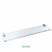Поличка для ванної скляна Tres Loft-Tres 400 мм хром/прозорий 16163615