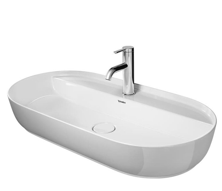 Раковина для ванної Duravit Luv 80х40 см кераміка білий Alpin 0380800000