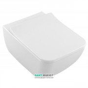 Унітаз підвісний Villeroy & Boch Venticello 37,5х56 см з кришкою Soft Closing 4611RL01