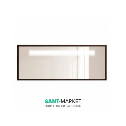 Зеркальный фасад тумбы с подсветкой Hatria SLIDING wood system 800x45x400 орех YXSA92