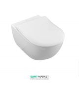 Унитаз подвесной Villeroy&Boch Subway 2.0 37х56 см с крышкой Soft Closing 5614R201