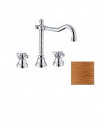 Смеситель для раковины Fiore Margot на 3 отверстия бронза 26ZZ0629(0637)