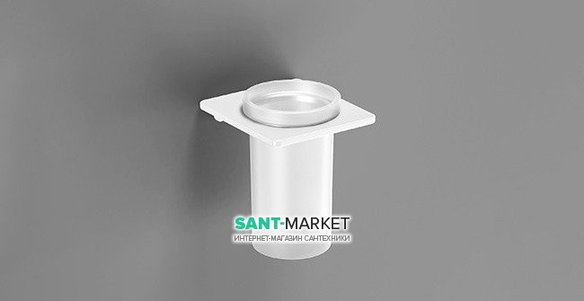 Cтакан для зубных щеток Sonia S-Cube/S2 White настенный белый матовый 172481
