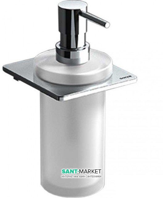 Диспенсер для жидкого мыла Sonia S-Cube настенный белый/хром 166848