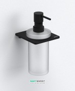 Диспенсер для жидкого мыла Sonia S-Cube Black белый/чёрный матовый 173044