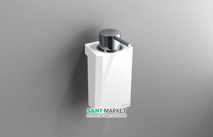 Диспенсер для жидкого мыла Sonia S4 настенный искусственный камень/латунь 156252