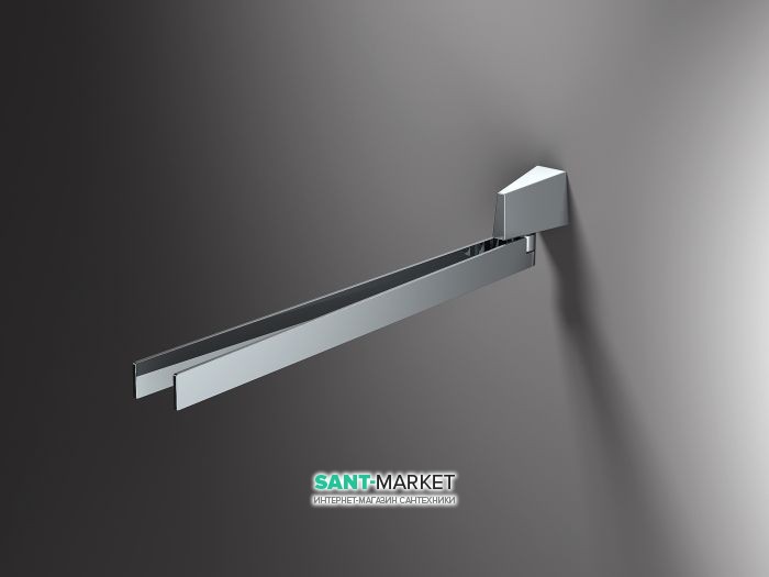 Настінний тримач для рушників Sonia S2 подвійний поворотний хром 156146