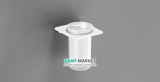 Cтакан для зубних щіток Sonia S-Cube / S2 White настінний білий матовий +172481