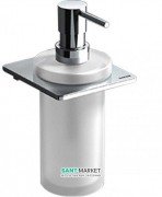 Диспенсер для жидкого мыла Sonia S-Cube настенный белый/хром 166848