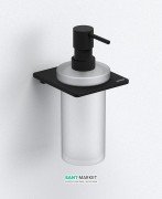 Диспенсер для жидкого мыла Sonia S-Cube Black белый/чёрный матовый 173044