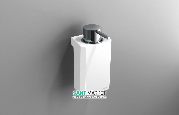 Диспенсер для рідкого мила Sonia S4 настінний штучний камінь / латунь 156252