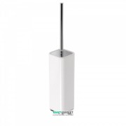 Ершик для унитаза напольный Tres Loft-Tres керамический хром/белый 20063610