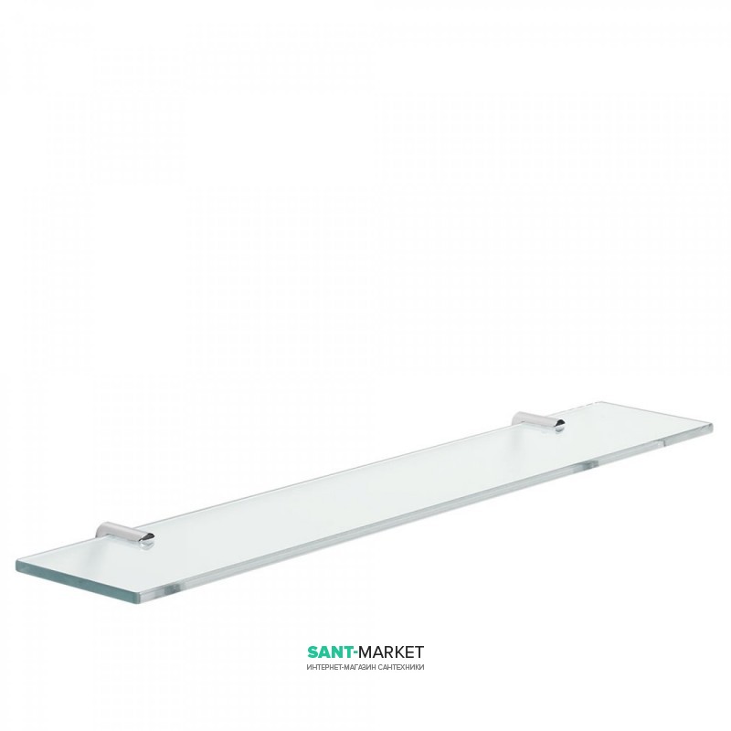 Поличка для ванної скляна Tres Loft-Tres 600 мм хром/прозорий 20063606