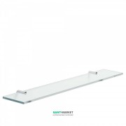 Поличка для ванної скляна Tres Loft-Tres 600 мм хром/прозорий 20063606