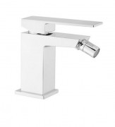 Смеситель для биде Fiore Kube однорычажный белый матовый 100BB8535