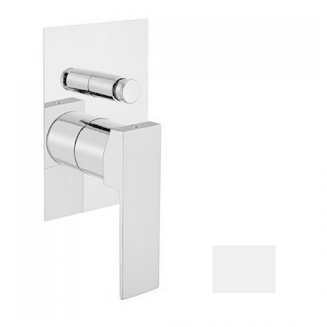 Змішувач для душа Fiore Kube прихованого монтажу білий матовий 100BB7517