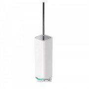 Ершик для унитаза напольный Tres Loft-Tres керамический хром/белый 20063610