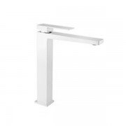 Смеситель для раковины Fiore Kube однорычажный белый матовый 100BB8517