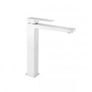 Смеситель для раковины Fiore Kube однорычажный белый матовый 100BB8517