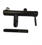 Смеситель для ванной Fiore Xenon однорычажный с душевой лейкой чёрный 44NN5150