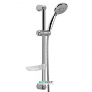 Душевой гарнитур Fiore со штангой ручным душем и мыльницей хром 30039500