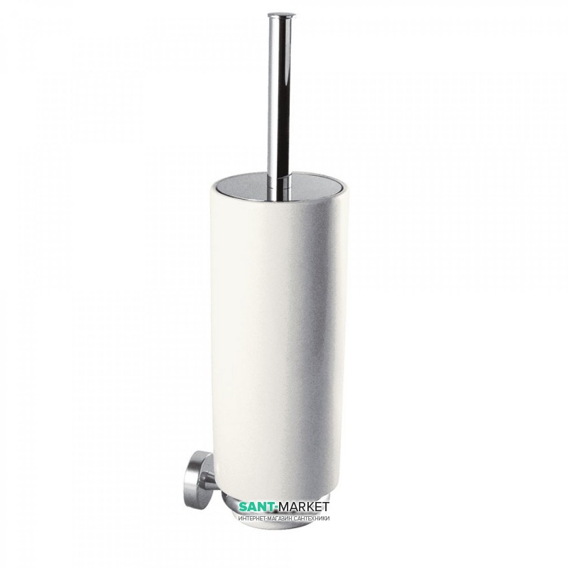 Йоржик для унітазу настінний Tres Max-Tres керамічний хром/білий 16163624