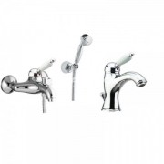 Комплект змішувачів для ванної з душовим гарнітуром Fiore Imperial хром IMPERIALSET2X1