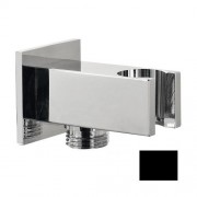 Шланговое під'єднання Fiore з утримувачем для душу чорний 35PMSN02