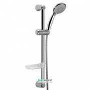 Душевой гарнитур Fiore со штангой ручным душем и мыльницей хром 30039500